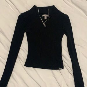 Black quarter zip